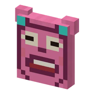 Roze tiki-masker