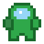 Groen ruimtepakje