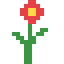 Geschilderd tuinplantje