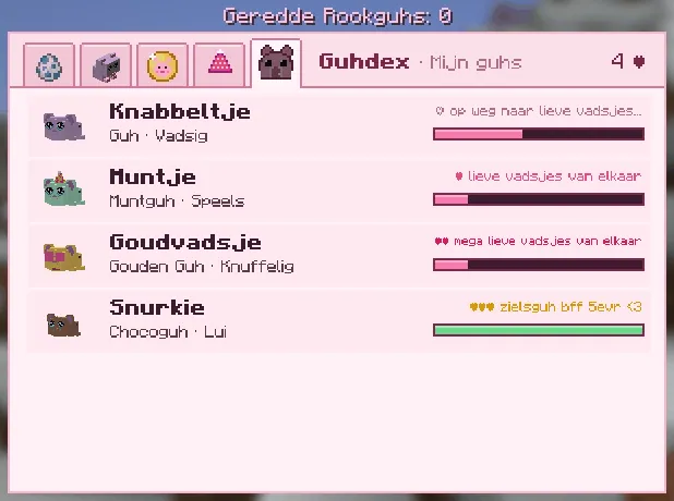 The tab Mijn guhs