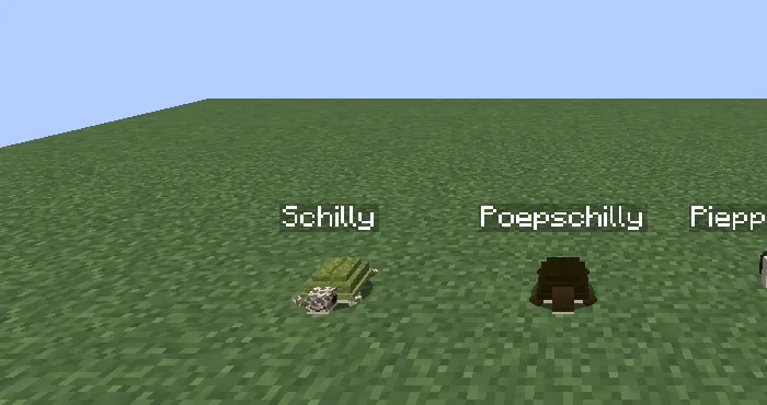 Schilly, Poepschilly and a pieppiepmuisje with their names