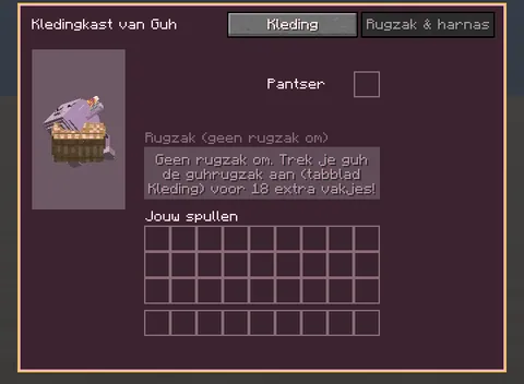 Rugzak & harnas