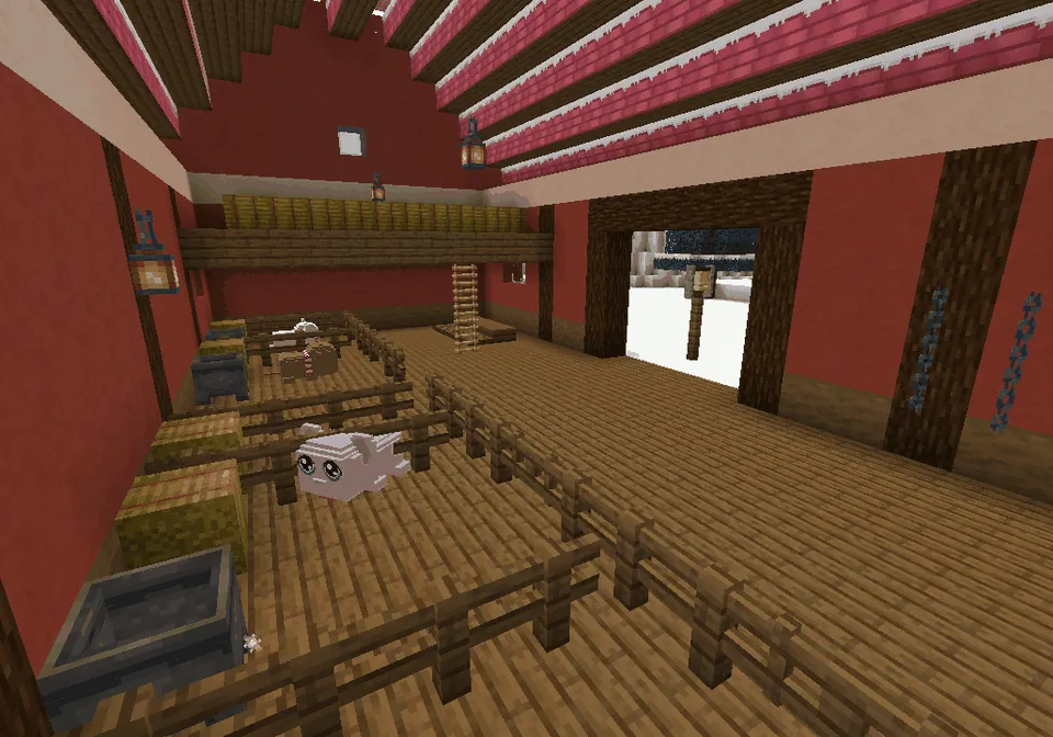 In the stable